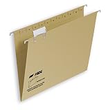 Elba Fade Kio, Carpetas Colgantes A4 para Cajón. Cartón.Visor Cristal y Etiquetas. Pack 50 Carpetas