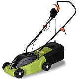 Cortacésped eléctrico de jardín cortacésped a empuje Modelo A5099 Potencia Motor 1000 W Ancho corte 30 cm altura de corte ajustable 25/40/55 mm con depósito de basura de plástico de 25lt