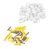 Abrazadera de tubo de plástico PPR Abrazaderas de tubo de agua de PVC en forma de U de 16/20/25/32 mm con tornillos(20mm)