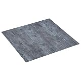 Benkeg Juego De Lamas Autoadhesivas para Suelo De PVC Lamas De PVC Mármol Gris 5,11 M², 30,5 X 30,5 Cm, Lamas para Suelo Autoadhesivas PVC