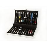 Maestrorelojero Estuche Guarda 24 estilograficas Compacta Aluminio