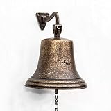 Antikas - Campana de Barco con un Sonido Muy Alto - Campana Modelo histórico Antiguo latón - Campana Puerta de latón