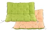 HOMECALL - Cojín para banco de jardín, con respaldo, 100 x 98 x 12 cm, multicolor
