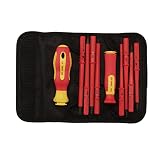 Draper 5721 - Estuche de destornilladores aislados intercambiables (10 piezas)