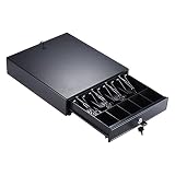 Bisofice Caja de servicio pesado electrónica del Cajón de almacenamiento 4 5 Bill monedas bandejas de soporte de empuje RJ11 Key-Bloqueo abierto manual para Epson impresora de POS Star Money Registro