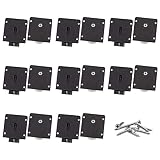 INCREWAY Juego de rodillos para puertas de muebles, 8 juegos de rodillos para puertas corredizas de plástico para puertas correderas, accesorios de hardware polea de puerta con tornillos