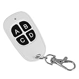 Mando a Distancia para Puerta de Garaje EV1527 433MHz 4 Channel Control Remoto Inalámbrico para Garaje Control Remoto/Transmisor RF Control Remoto de Frecuencia Fija para un Control Fácil