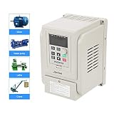 Unidad de frecuencia variable de 220 V AC4KW, conexión monofásica a convertidor de frecuencia de inversor trifásico, controlador de velocidad VFD, rango de regulación de velocidad amplio, bajo nivel d