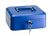 Arregui C9225 Caja de Caudales de Acero, 20 cm de Ancho, con Bandeja multifunción, Azul, 200 x 90 x 160 mm