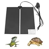 TIEMORE Alfombrilla Calefactora para Reptiles,5w,7w,14w,20w,28w,45w Alfombrilla Calentadora para Reptiles con Controlador De Termostato,Almohadilla Calentadora 220-240v para Tortuga,Serpientes