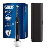 Oral-B PRO 750 CrossAction Cepillo de Dientes Eléctrico con Mango Recargable, Tecnología Braun y 1 Cabezal de Recambio y Estuche De Viaje - Negro