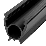 STEIGNER Junta para la Puerta de Garaje SBD01 Negra PVC 33x41 mm, 3 m