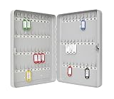 Wedo 10256537X Armario para Llaves, Acero, Gris Luminoso, 28 x 6 x 37 cm