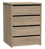 Cajonera 4 cajones Interior Armario Auxiliar ropero vestidor habitacion Cambrian 61x46x45