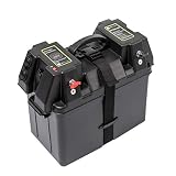 WATTSTUNDE Caja de batería para batería AGM de 100 Ah – para caravanas, autocaravanas, motores de barcos y motores eléctricos.