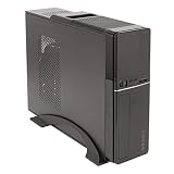 UNYKAch Caja Ordenador Micro ATX UK 2007, con Fuente SFX de 450W, Conexión USB 3.0 y USB 2.0. Lector De Tarjetas SD, Diseño Slim y Soporte para Colocación Horizontal o Vertical