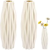 Jarrón Blanco Florero De Mesa Florero De Piso Jarrón Estrecho Florero Moderno Florero Decorativo Para El Interior Del Dormitorio Sala De Estar Balcón Decoración De La Mesa Boda Cocina Oficina 2 Piezas