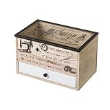 D,casa - Caja costurero de Madera Vintage para Dormitorio France