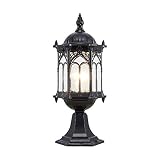 DULG Cerca del bolardo Victoria Park Street luz del camino de iluminación de luz de la lámpara simple Mate Columna Pilar lámpara del poste Villa luz del césped jardín Patio Puerta abierta al aire libr