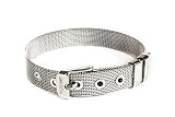 Brazalete de malla de acero inoxidable. Brazalete de malla. Brazalete de cinturón. Color: plateado