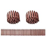 Gotetiso Mini Valla en Miniatura 3 Pieza Vallas de Madera Jardin Mini Pequeña Valla Madera Valla de Jardín Flexible Borduras Jardin Madera para Adorno Planta en Miniatura