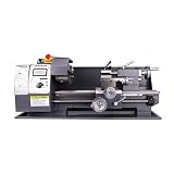 Z ZELUS 750W Torno de Metal 8 x 16 Pulgadas / 210 x 400MM Torno de Trabajo de Metal 2500 RPM Máquina de Torno Fresadora de Alta Precisión para Procesamiento de Piezas de Precisión (8 x 16 Pulgadas)