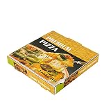 CEPEDANO -【100 Unidades】Caja de Pizza de Cartón Diseño Italiano Microcanal 260x260x40mm cajas de Pizza para llevar