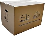 Cajas de Cartón para Mudanzas Almacenaje Transporte sin Asas (60 x 40 x 40 cm, 30 Unidades)