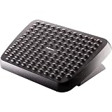Fellowes Reposapiés ergonómico ajustable para oficina, color negro
