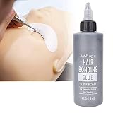 Pegamento para el cabello, pegamento para el cabello, antialérgico, pegamento para peluca, extensión de cabello de gel para salón profesional 118ml