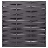 Atlojoys Panel de Valla, Vallas para Jardin, Paneles Ocultacion, Panel De Valla De Jardín, Protección Visual para Balcón, WPC Gris 170x180 cm