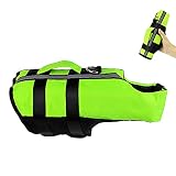 Dociote Chaleco Salvavidas para Perros Ajustable & Reflexivo Seguridad Natación Ropa con Flotador Delantero & Mango para Perros pequeños S
