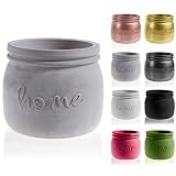 CONCRETTE Macetero de Cemento, Maceta de hormigón, diámetro de 11 cm, 17 Colores