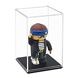 Tingacraft Acrílico Vitrina Cristal (6,7 x 6,7 x 9,5 cm) para Mini Figura Figuritas, Caja Metacrilato Expositor para Colecciones