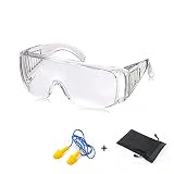 Gafas de Seguridad para Trabajo - Gafas Resistentes a Arañazos - Gafas Protección Trabajo - Gafas Protectoras a Prueba de Polvo - Para Uso Industrial, Agricola o de Laboratorio