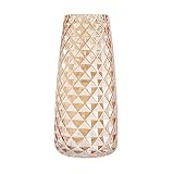 Luxspire Florero de Vidrio de Modelo de Piña para Planta, Contenedor Decorativo con Estilo Ins para la Decoración del Escritorio de la Oficina en el Hogar Reglao de Navidad - Ámber