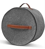 Caja organizadora de sombreros para mujer, diseño redondo, plegable, grande, para guardar varios tipos de sombreros de juguete