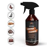 LEATHER RANCH Spray Limpiador Cuero Coche, Bolsos, Zapatos, Chaquetas - Limpiador Cuero Sofas, Previene la Decoloración - Limpia Tapicerias, Volante y Asientos Cuero - Cuidado Cuero sin Tóxicos, 500ml