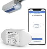 Wi-Fi Controlador de Puerta de Garaje. Se Puede Usar con el Control Remoto Original de la Puerta de Garaje Existente. Remoto por App, Compatible con Alexa y Google Assistant