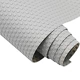 Hersvin 30cmx150cm Plastico Protector para Cocina Cajones, Alfombras Non Adhesivo para Nevera Mueble Fregadero Estante Organizador Cubiertos EVA Cubre Encimera(Gris Claro/Punto)