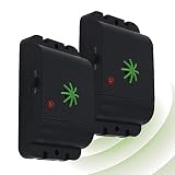 ISOTRONIC Ahuyentador de Perros y Gatos con ultrasonidos | Repelente de Perros y Gatos para Exteriores como jardín, balcón, terrazas | Repelente acústico para Perros y Gatos | Set de 2