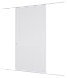 Windhager mosquitera corredera Expert, Marco de Aluminio para Puertas, 120 x 240 cm, Blanco, 04317