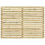 vidaXL Madera de Pino Impregnada Panel de Valla de Jardín Puerta Separador Muros Pared Patio Exterior Decoración Hierbas Huerto Plantas Flores Cultivos