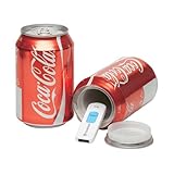 Portaobjetos con forma de lata de Coca-Cola