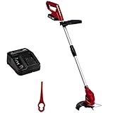 Einhell Recortadora de bordes con batería GC-CT 18/24 Li (1x2,0 Ah) (Flowerguard, larguero de guiado telescópico sin escalonamiento, incl. 20 cuchillas de plástico; batería PXC de 2,0 Ah + cargador)