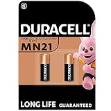 Duracell - Pilas especiales alcalinas MN21 de 12 V, paquete de 2 unidades (A23 / 23A / V23GA / LRV08 / 8LR932) diseñadas para su uso en mandos a distancia, timbres inalámbricos y sistemas de seguridad