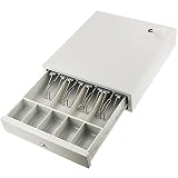 BeMatik - Cajón portamonedas Beige automático RJ11 para Impresora TPV POS para Billetes y Monedas