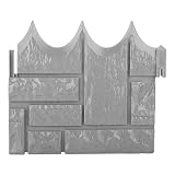 Fictory Valla de jardín - 6 Piezas de jardín simulado ladrillo Cemento Valla Piedra Molde hormigón Flor Patio césped Molde Fabricante