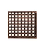 YOGANHJAT Celosía De Madera Tratada para Decoración De Terrazas, Valla De Madera Decoración del Jardín Rejilla Patio Barandilla Planta Trepadora Celosía De Madera Jardines Y Exteriores,Marrón,90x90cm