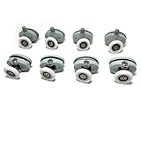 Juego de 8 rodamientos para mampara de ducha, corredizas, ruedas de 23 mm de diámetro, Roller diameter 23mm